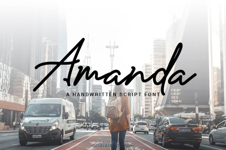 Amanda - Signature Monoline Font Font Download