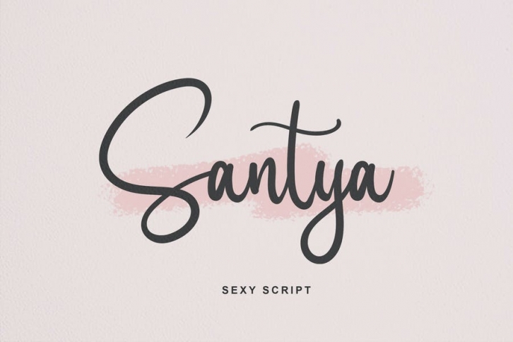Santya - Sexy Script Font Download