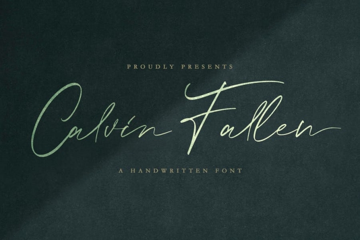 Calvin Fallen - Handwritten Signature Font Font Download