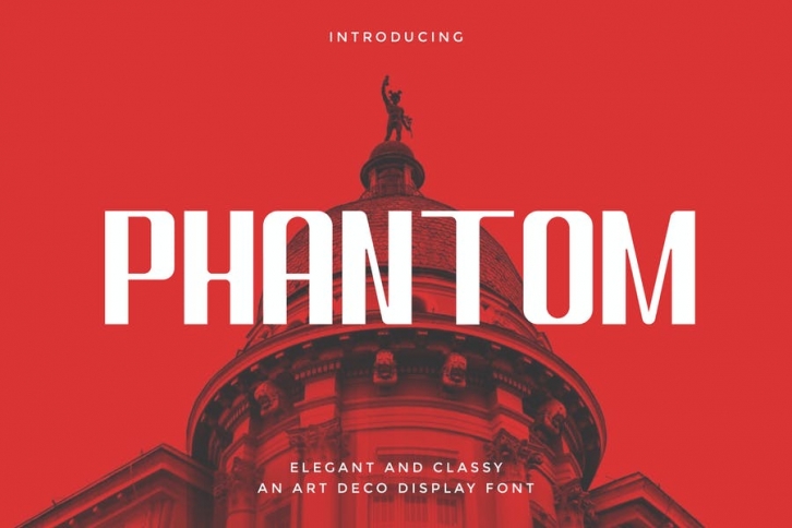 Phantom - Art Deco Display Typeface Font Download