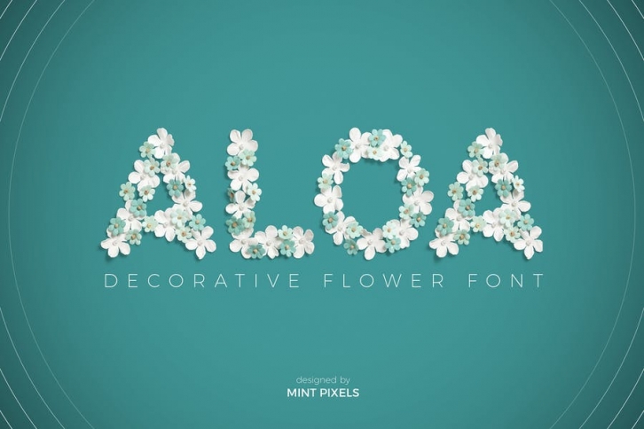 Aloa - Flower Font Font Download