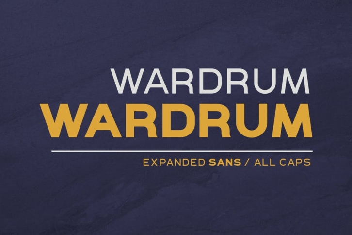 WARDRUM - Expanded Sans Font Download
