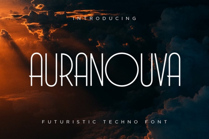 Auranouva - Techno Font Font Download