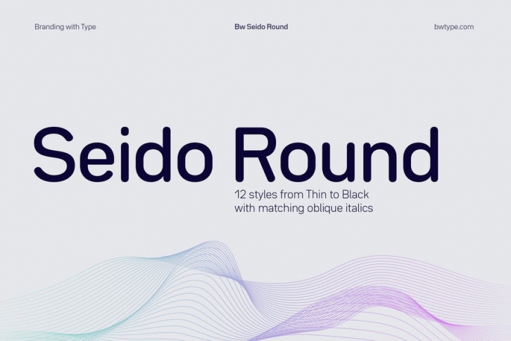 Bw Seido Round font family Font Download
