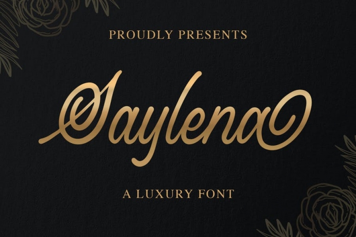 Saylena - Luxury Script Font Font Download