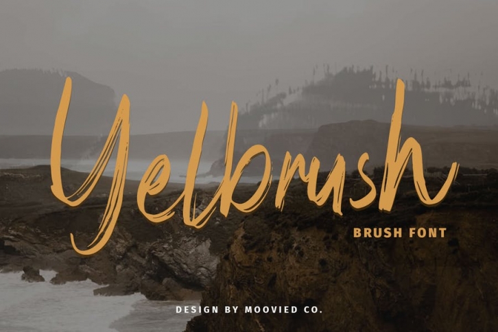 Yelbrush Brush Font Font Download