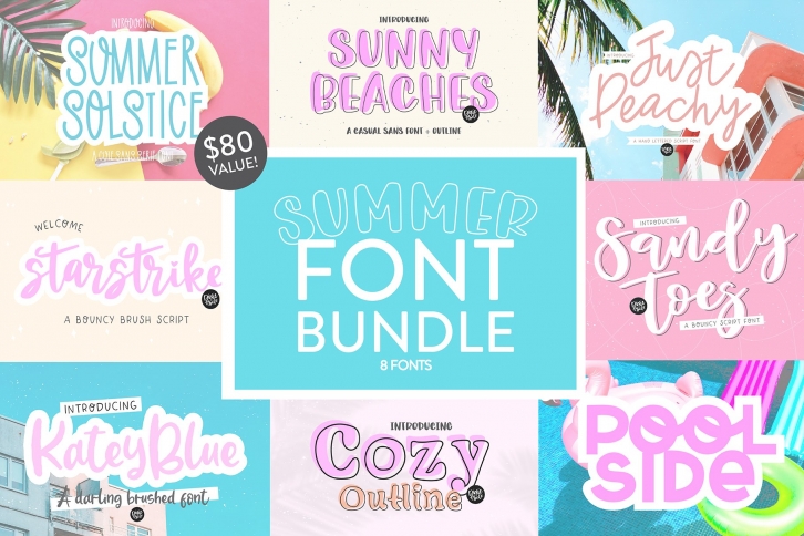 SUMMER Bundle Font Download