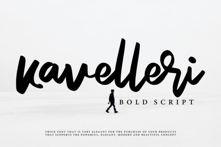 Kavelleri - Brush Font Font Download