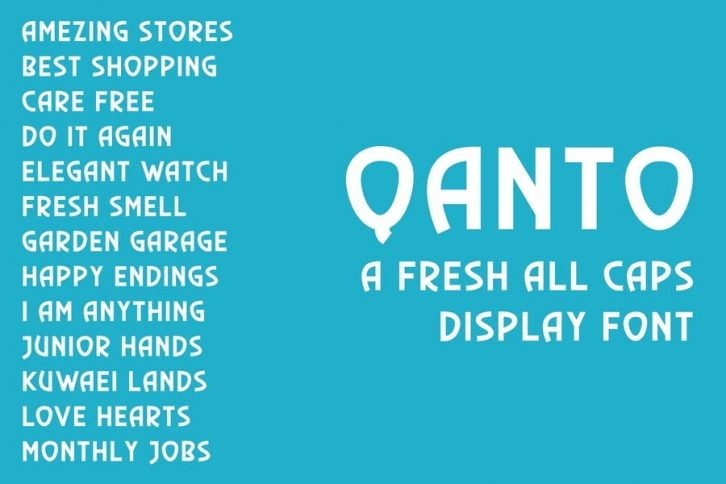 Qanto - Display Font Font Download