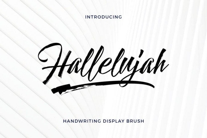 Hallelujah - Handwriting Display Brush Font Download