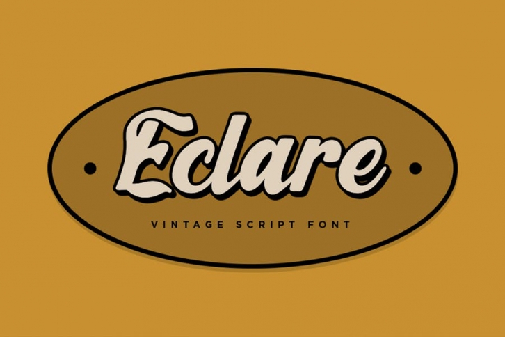 Eclare - Vintage Script Font Font Download