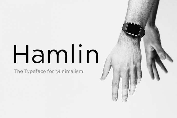 HAMLIN - Minimal Geometric Typeface + Web Fonts Font Download