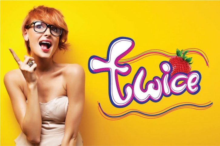 Twice Bubble Logotype Font Font Download