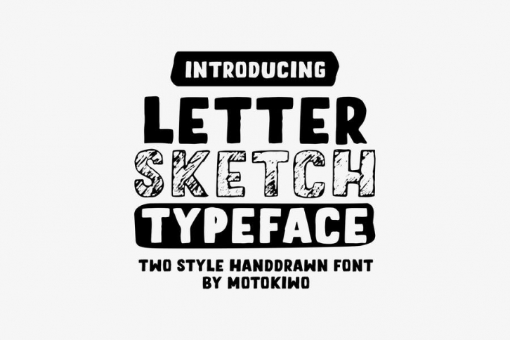 Letter Sketch Typeface Font Download