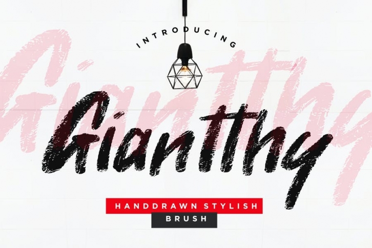 Giantthy Handdrawn Stylish Brush Font Download