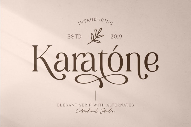 Karatone - Elegant Serif Font Download