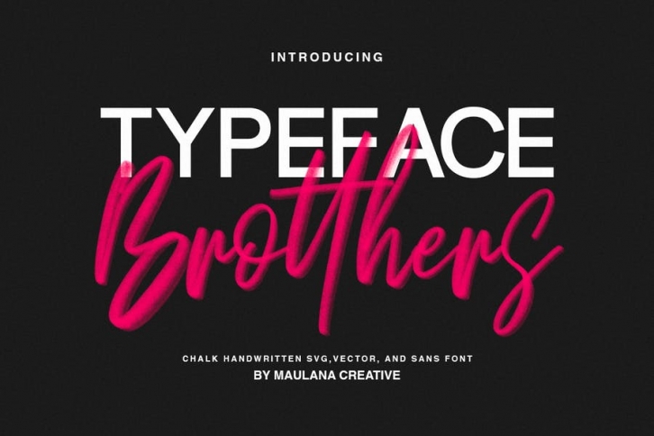 Brotthers - SVG Brush Free Sans Font Font Download