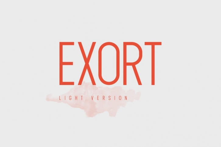 Exort Light Font Download