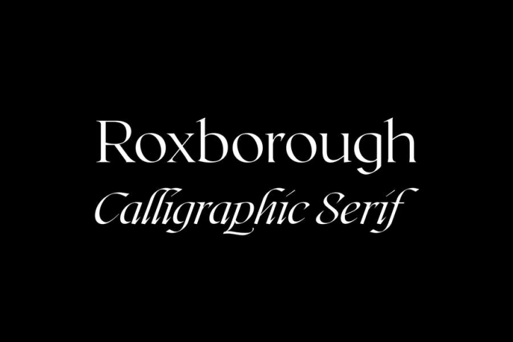 Roxborough CF | calligraphic serif Font Download