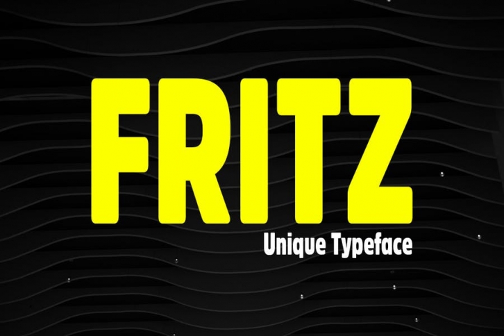 Fritz - Unique & Rounded Display / Logo Typeface Font Download