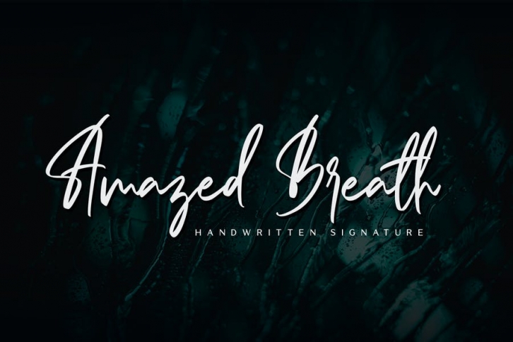 Amazed Breath - Handwritten Signature Font Download