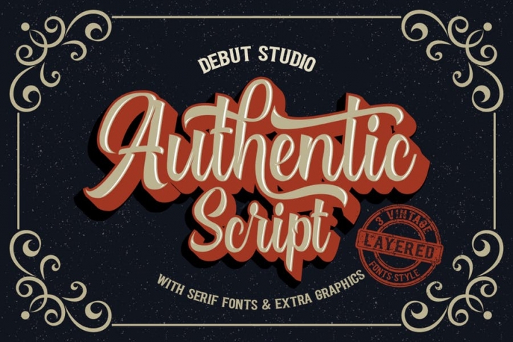 Authentic Layered Fonts Font Download