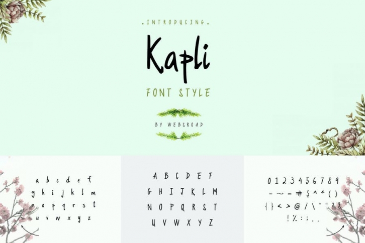 Kapli - Custom Handmade Font Style Font Download