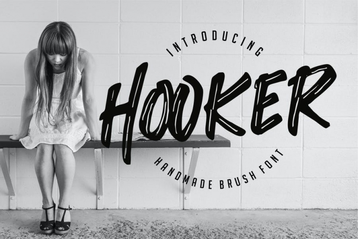 Hooker - Handmade Brush Font Font Download