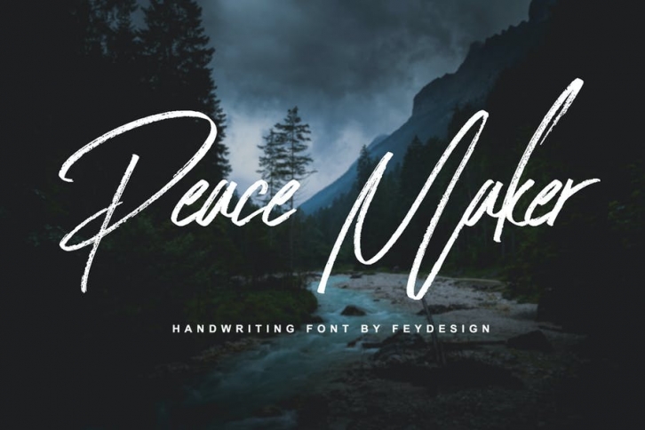 Peace Maker - Handletter Font Font Download