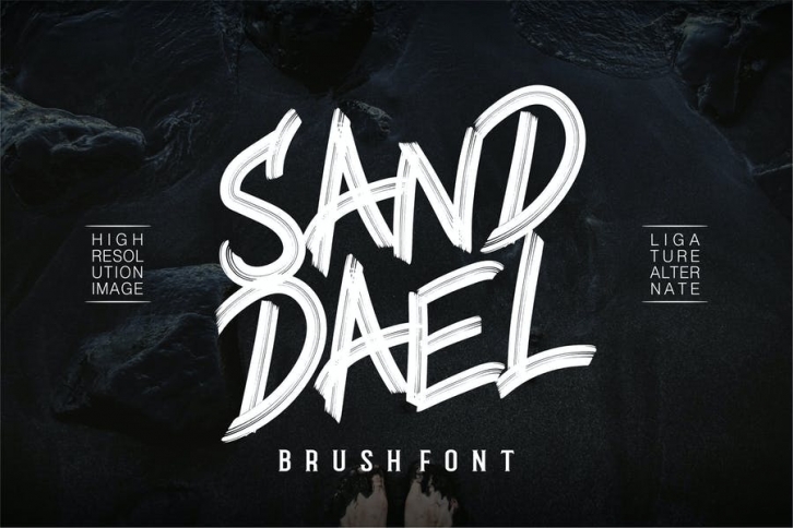 Sand Dael - Brush Font Font Download