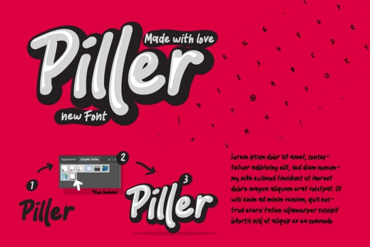 Piller the casual trendy font Font Download