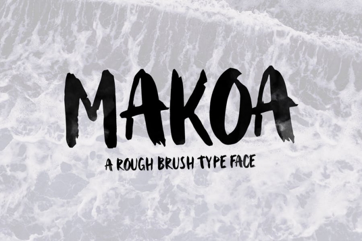 Makoa - Rough Brush Font Font Download