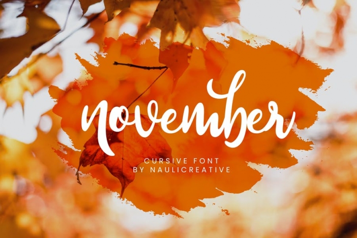 November - Beauty Signature Script Font Download