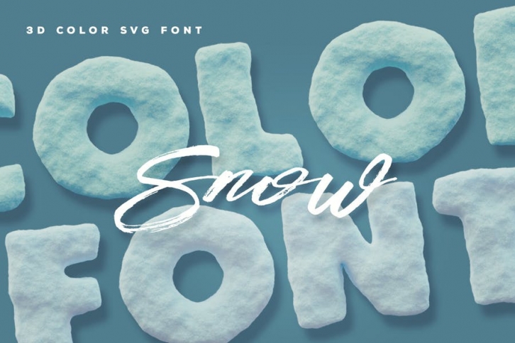 Snow Color Font Font Download