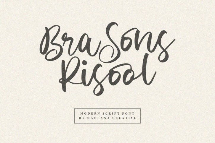 Brasons Risool Modern Script Font Font Download