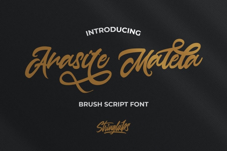 Anasite Malela - Bold Script Font Font Download