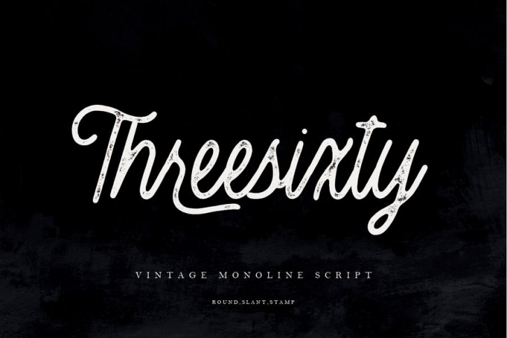Theesixty Vintage Monoline MS Font Download