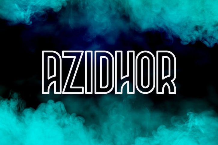 Azidhor typeface Font Download