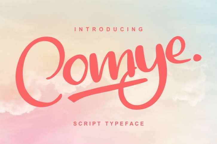 Comye | Script Typeface Font Font Download