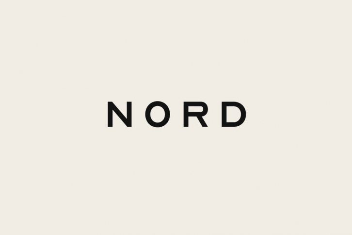 NORD - Minimal Display / Headline / Logo Typeface Font Download