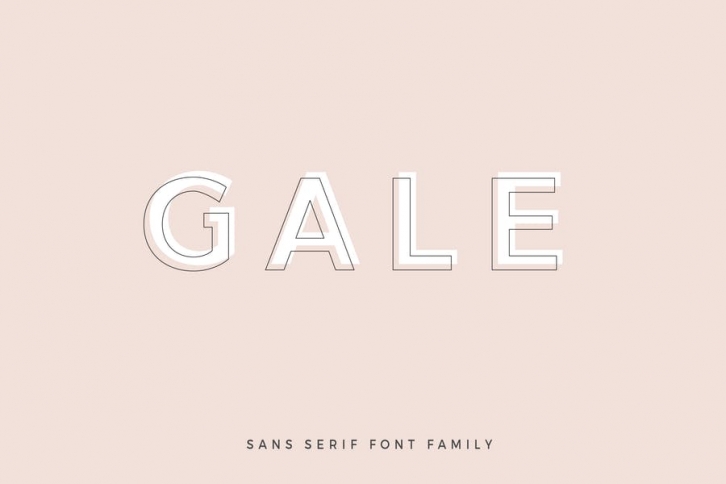 Gale - Feminine Geometric Sans Serif Font Download