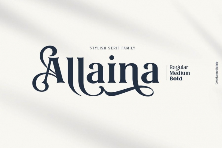 Allaina - Stylish Serif Family Font Download
