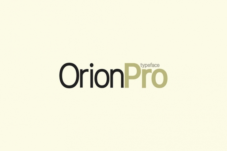 Orion Pro Modern Sans-Serif / Display Typeface Font Download