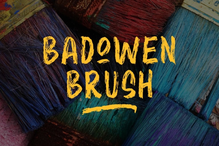 Badowen Brush Font Font Download