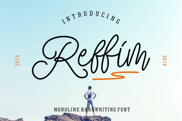 Reffim - Monoline Handwriting Font Download