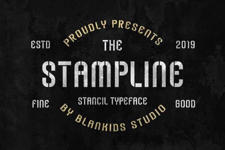 Stampline - Stencil Typeface Font Download