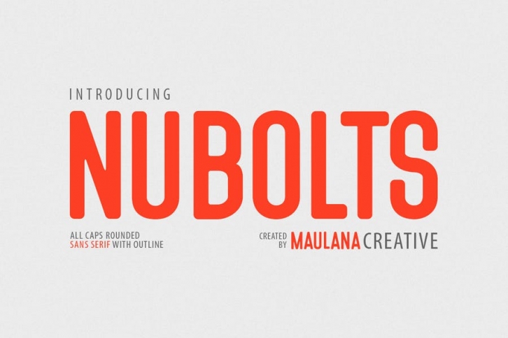 Nubolts Rounded Sans Family Font Font Download