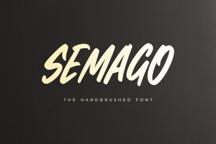 Semago - The Handbrushed Font Font Download