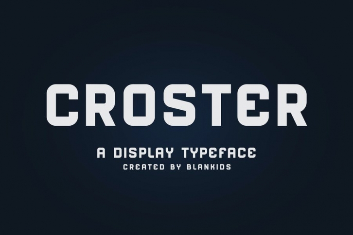 Croster - Display Typeface Font Download