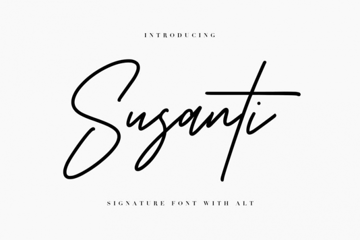 Susanti Signature Font Font Download